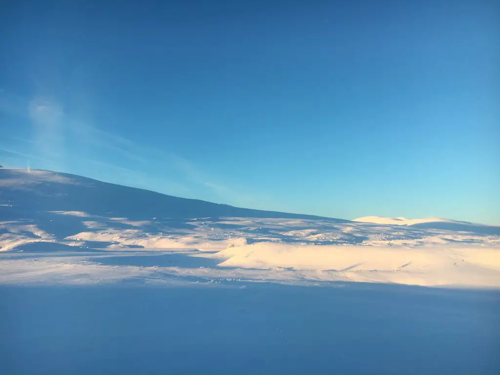 Saltfjell viel Schnee ausserhalb der Polarregion