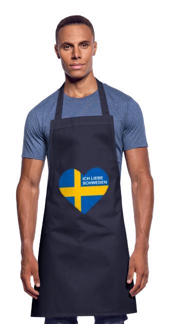 Ich liebe Schweden Herz Schürze